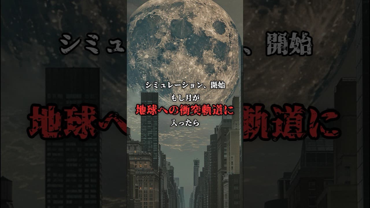 逃げ場なし。月が衝突する「最期の24時間」 #シミュレーション のサムネイル