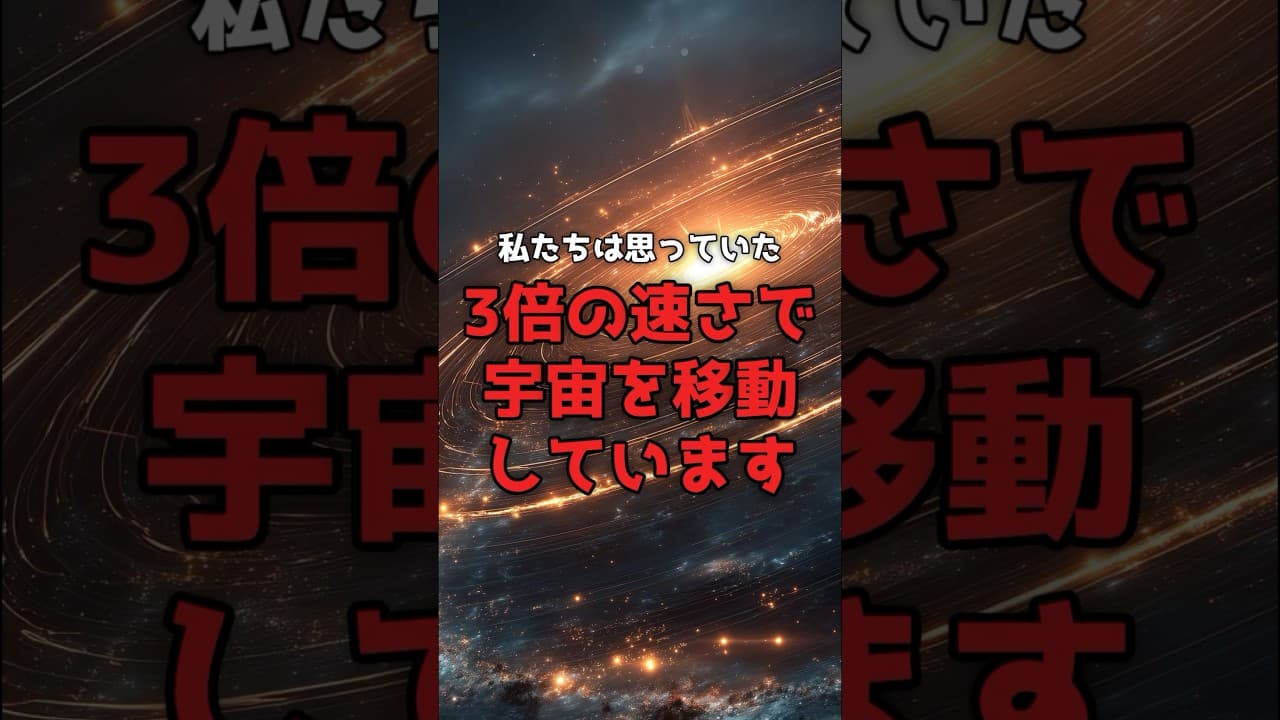 【3倍速い】私たちは、宇宙を駆け抜けていた。 #銀河公転 #天文学 のサムネイル