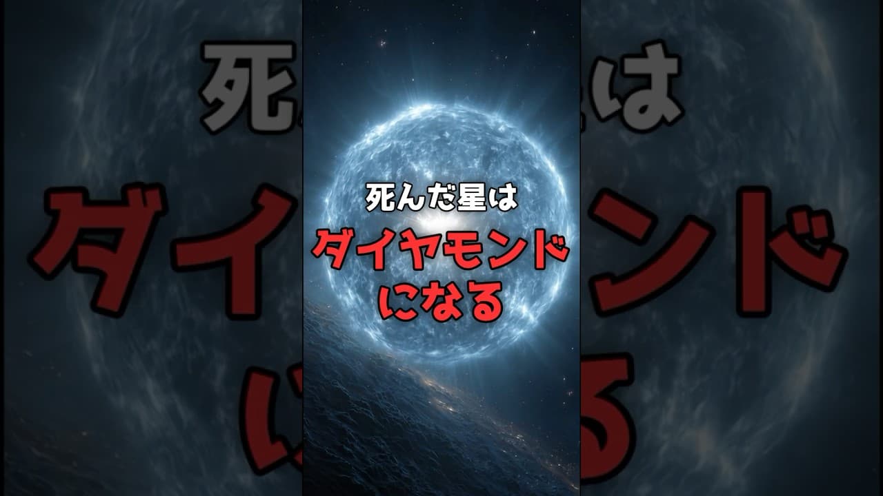 死んだ星が「ダイヤモンド」になる。宇宙最大の結晶の正体。 #宇宙 #科学 のサムネイル