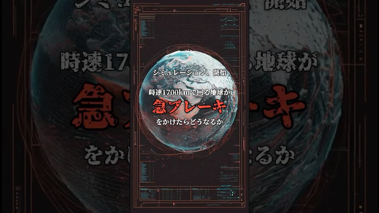 地球の自転が止まった時の衝撃 #思考実験 #もしも のサムネイル