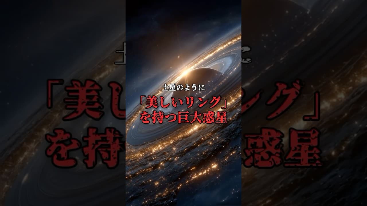 【規格外】土星の200倍。リングが巨大すぎる惑星。 #宇宙 #ミステリー のサムネイル